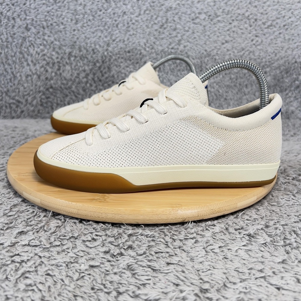 Rothys RS01 Sneaker Bone Off White Knit Low Top Mens Size 7.5 Sustainable New